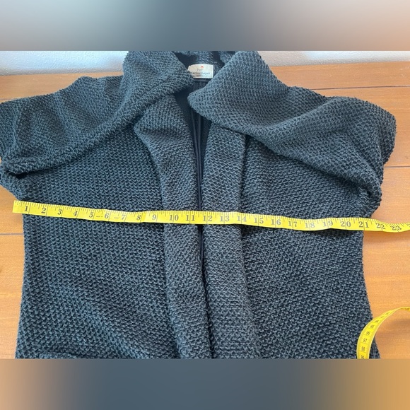 Marine Layer Lila Coat  Oversized Open Front Cardigan Sweater Charcoal Gray - Picture 14 of 14